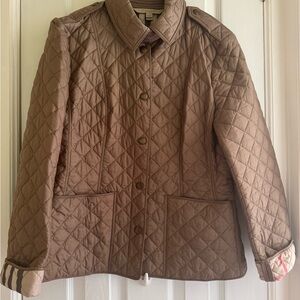 Burberry Brown Quilted Utility Jacket